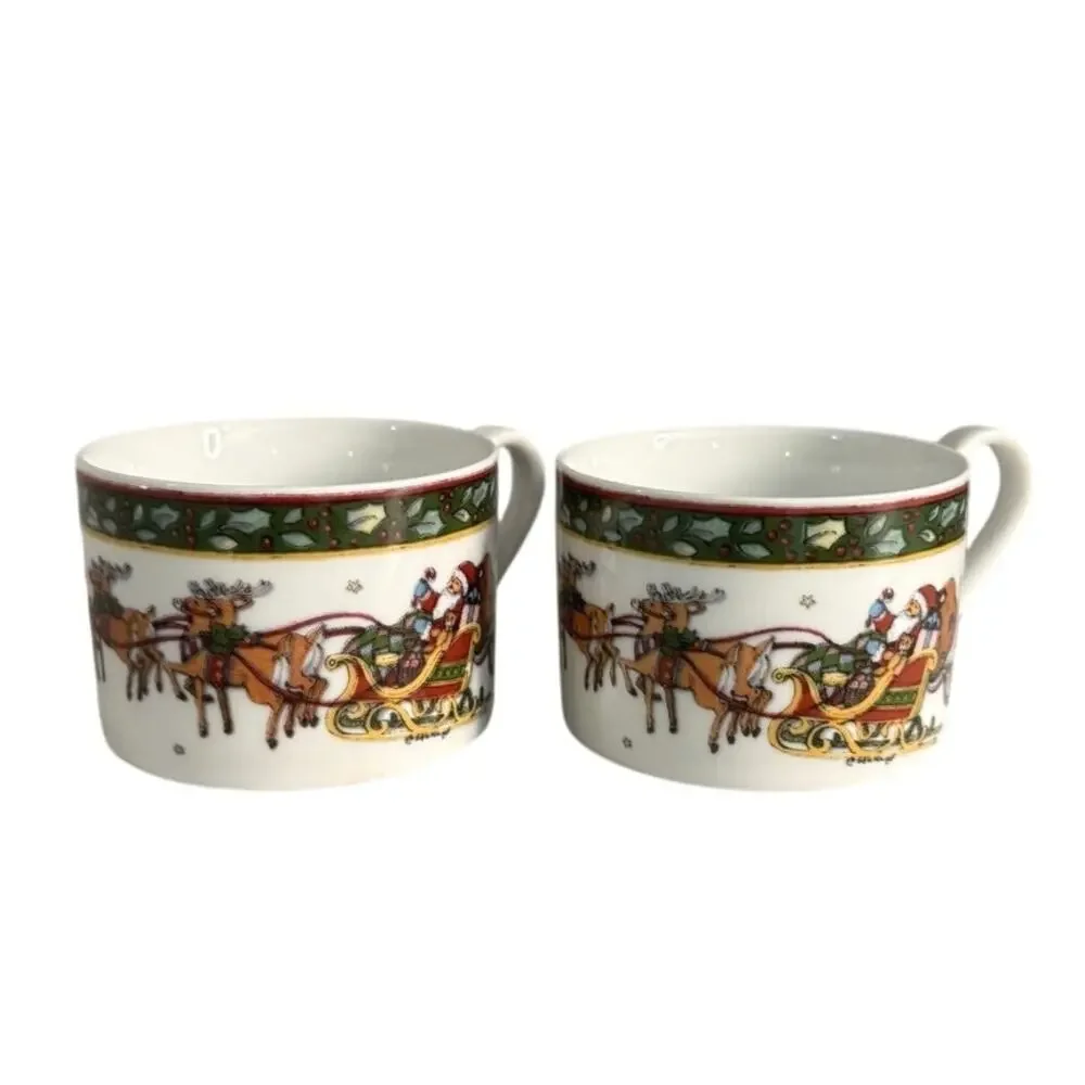 International China Company Christmas story SUSAN WINGET 2 China cups